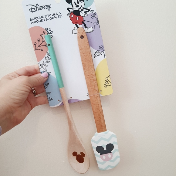 Disney Other - Disney Mickey Mouse Spatula and Wooden Spoon